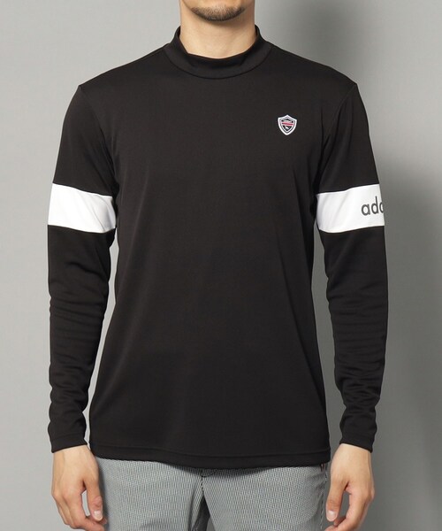 adabat（アダバット）の「【新レーベル ADABAT NAVY】UVカット/吸水速乾 アームラインモックネックプルオーバー（Tシャツ/カットソー・メンズ・ブラック/ホワイト・50/48/46）」の21枚目の写真