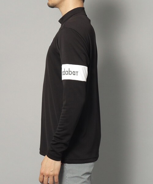adabat（アダバット）の「【新レーベル ADABAT NAVY】UVカット/吸水速乾 アームラインモックネックプルオーバー（Tシャツ/カットソー・メンズ・ブラック/ホワイト・50/48/46）」の22枚目の写真