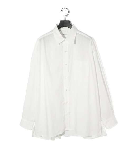MIDIUMISOLID（ミディウミソリッド）の「MIDIUMISOLID for Ladies レギュラーカラービッグシャツ（シャツ/ブラウス・レディース・ライトブルー/ブラック/オフホワイト・FREE）」の11枚目の写真