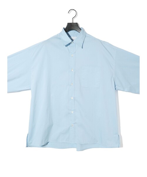 MIDIUMISOLID（ミディウミソリッド）の「MIDIUMISOLID for Ladies レギュラーカラービッグシャツ（シャツ/ブラウス・レディース・ライトブルー/ブラック/オフホワイト・FREE）」の19枚目の写真