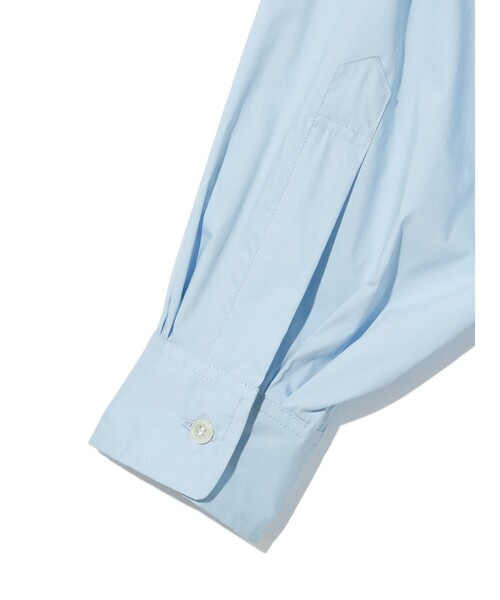 MIDIUMISOLID（ミディウミソリッド）の「MIDIUMISOLID for Ladies レギュラーカラービッグシャツ（シャツ/ブラウス・レディース・ライトブルー/ブラック/オフホワイト・FREE）」の12枚目の写真