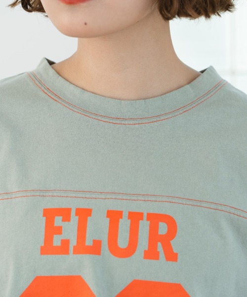 tシャツ 「eLur」92 ナンバリングロンT レディース eLur tシャツ 「eLur」92 ナンバリングロンT レディース