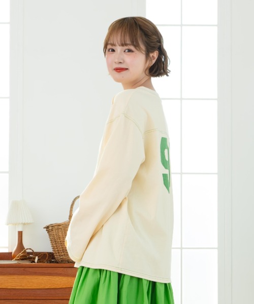 eLur】92 ナンバリングロンT（Tシャツ/カットソー）｜eLur