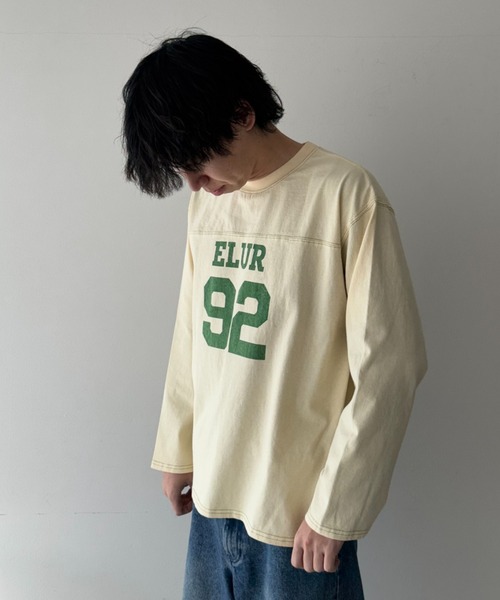 tシャツ 「eLur」92 ナンバリングロンT レディース eLur tシャツ 「eLur」92 ナンバリングロンT レディース