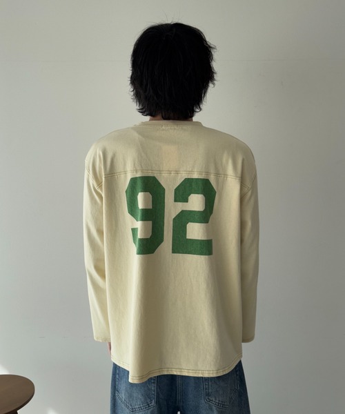 eLur】92 ナンバリングロンT（Tシャツ/カットソー）｜eLur