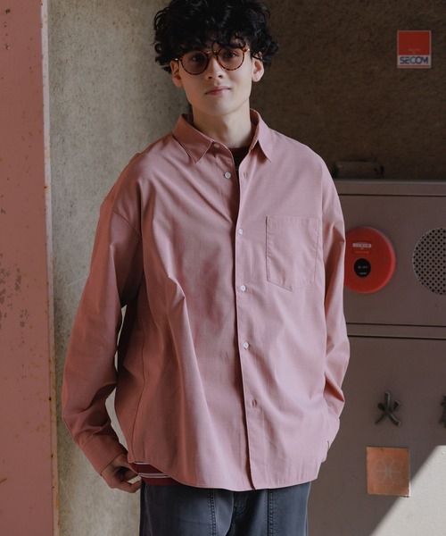 niko and...（ニコアンド）の「ドライタッチイージーケアシャツ（シャツ/ブラウス・メンズ・ピンク/ライトグレー/ブルー/チャコール・LARGE/MEDIUM）」の4枚目の写真