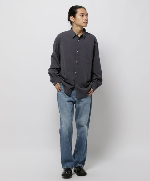 niko and...（ニコアンド）の「ドライタッチイージーケアシャツ（シャツ/ブラウス・メンズ・ピンク/ライトグレー/ブルー/チャコール・LARGE/MEDIUM）」の8枚目の写真