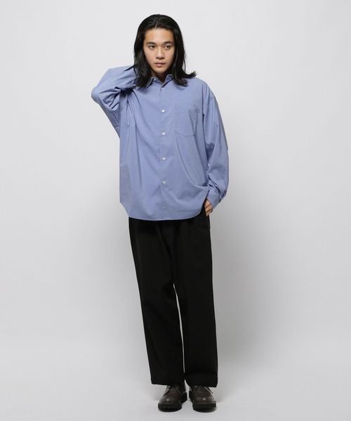 niko and...（ニコアンド）の「ドライタッチイージーケアシャツ（シャツ/ブラウス・メンズ・ピンク/ライトグレー/ブルー/チャコール・LARGE/MEDIUM）」の15枚目の写真