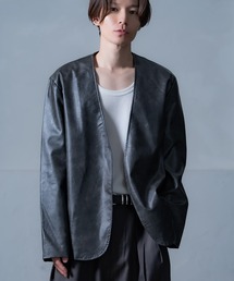 improves | PU ノーカラージャケット(テーラードジャケット)