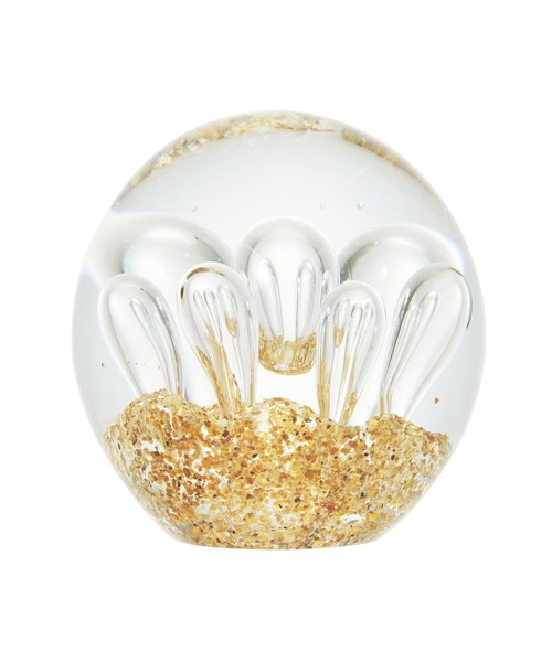 Francfranc（フランフラン）の「クリアバブル ペーパーウエイト ゴールド（ペン類・レディース・ゴールド・FREE）」の2枚目の写真