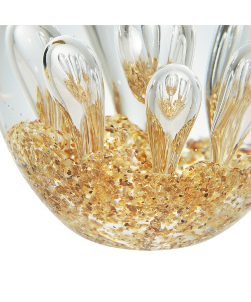 Francfranc（フランフラン）の「クリアバブル ペーパーウエイト ゴールド（ペン類・レディース・ゴールド・FREE）」の4枚目の写真