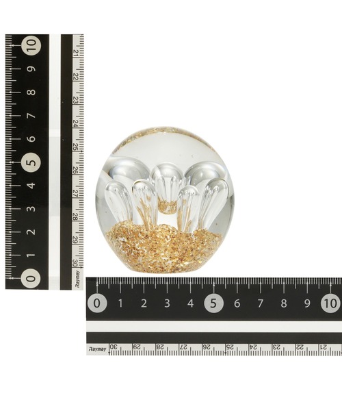 Francfranc（フランフラン）の「クリアバブル ペーパーウエイト ゴールド（ペン類・レディース・ゴールド・FREE）」の5枚目の写真