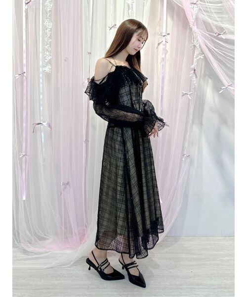 TELMA チュール　チェック　ワンピース TELMA チュール チェック ワンピース TELMA チュールチェック