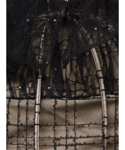 チェックチュールマキシワンピース