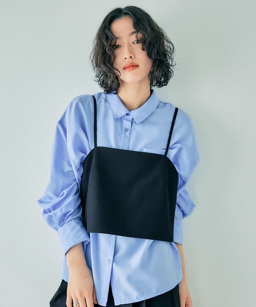 レナータブレハ　キャミブラウス KOBE LETTUCE シアートップス ブラウス キャミソール セット 2点