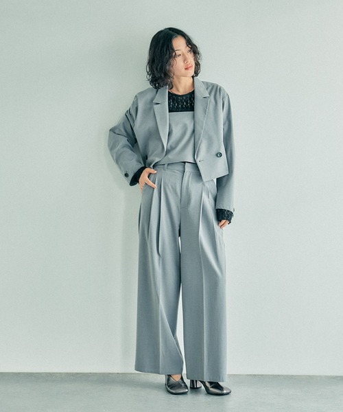 LEPSIM（レプシィム）の「ショートキャミブラウス　242759（キャミソール・レディース・ブラック/グレー/サンドベージュ・FREE）」の20枚目の写真