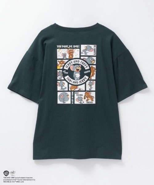 Tom&Jerry(トムアンドジェリー)の「【TOM&JERRY】プリントTシャツ(Tシャツ/カットソー・レディース・ピンク/グリーン/ブラック/オフホワイト・フリー)」の3枚目の写真