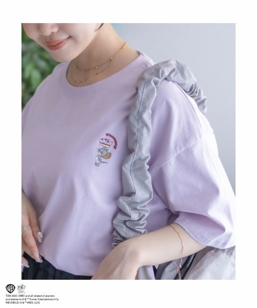 Tom&Jerry(トムアンドジェリー)の「【TOM&JERRY】プリントTシャツ(Tシャツ/カットソー・レディース・ピンク/グリーン/ブラック/オフホワイト・フリー)」の22枚目の写真