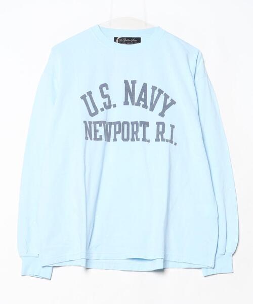 REMI RELIEF(レミレリーフ)の「REMI RELIEF(レミレリーフ) 別注20/-天竺ロンT(US NAVY)ペイント加工(Tシャツ/カットソー・メンズ・その他18/ブラック・M/L/XL)」の11枚目の写真