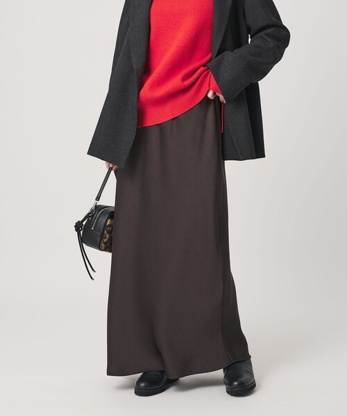 セール】ポリエステルサテン マーメイドフレアスカート（スカート