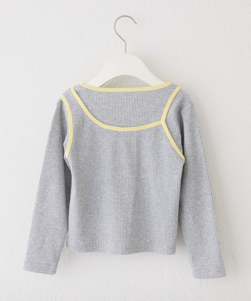 CIAOPANIC TYPY（チャオパニックティピー）の「【KIDS】アシメリブレイヤードTEE（Tシャツ/カットソー・キッズ・ブラック/オレンジ/アイボリー/グレー・XX-LARGE/X-LARGE/LARGE/MEDIUM/SMALL）」の22枚目の写真