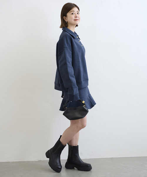 GANNI（ガニー）の「GANNI  / ガニーGanni Bou Bag Mini（ショルダーバッグ・レディース・シルバー/ブラック・FREE）」の5枚目の写真