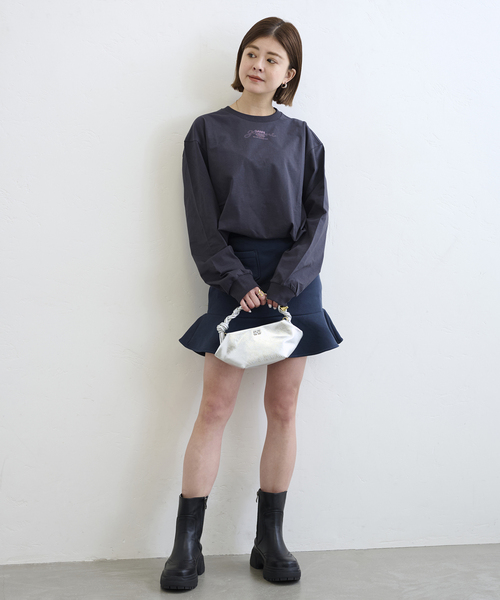 GANNI（ガニー）の「GANNI  / ガニーGanni Bou Bag Mini（ショルダーバッグ・レディース・シルバー/ブラック・FREE）」の8枚目の写真