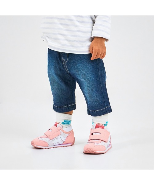 MIKI HOUSE（ミキハウス）の「【WEB限定】ミズノコラボ セカンドベビーシューズ（スニーカー・キッズ・ブルー系その他4/ピンク/サックスブルー・14.5cm/14cm/15.5cm/15cm/13cm/13.5/13.5cm/13.5㎝）」の8枚目の写真