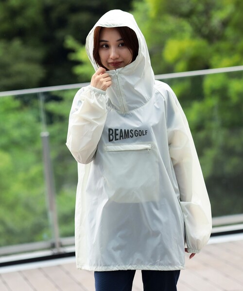 UNISEX〉BEAMS GOLF / 撥水 パッカブル アノラック レイン パーカー