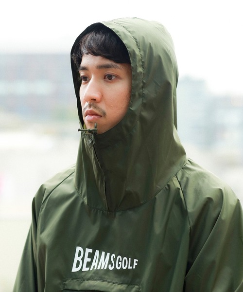 UNISEX〉BEAMS GOLF / 撥水 パッカブル アノラック レイン パーカー