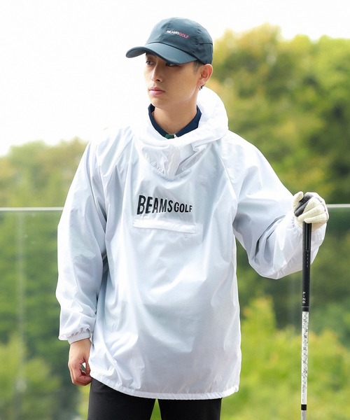 UNISEX〉BEAMS GOLF / 撥水 パッカブル アノラック レイン パーカー