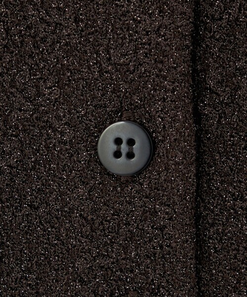 EMMEL REFINES（エメルリファインズ）の「＜EMMEL REFINES＞EM ジャカード パフスリーブ カーディガン（カーディガン/ボレロ・レディース・ダークブラウン/ライトブルー・FREE）」の3枚目の写真