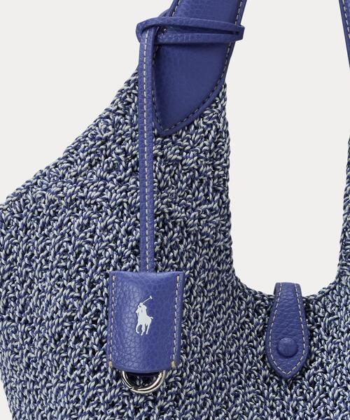 新着！【Polo Ralph Lauren】コットン コード編み☆トートバッグ 新着！【Polo Ralph Lauren】コットン コード編み☆トートバッグ