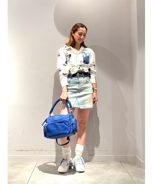 Desigual（デシグアル）の「ダブルウエストデニムスカート（デニムスカート・レディース・ブルー・XL/L/S/XS/M）」の6枚目の写真