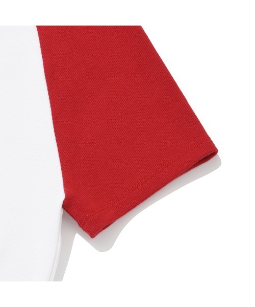 KIRSH（キルシー）の「KIRSH PLAIN COLOR MIX RAGLAN CROP T-SHIRT キルシー プレーン カラー ミックス ラグラン クロップ Tシャツ（Tシャツ/カットソー・レディース・レッド/グレー/ブラック・ONE SIZE）」の10枚目の写真