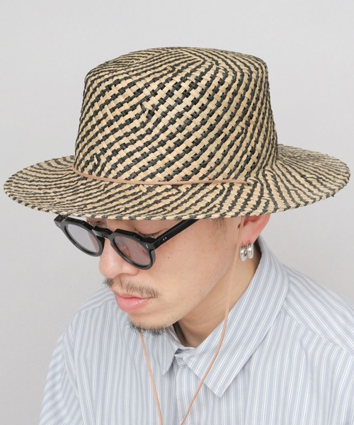 ReqHatter(レックハッター)の「ガマ あご紐付き カンカン帽(ハット・メンズ・ベージュ系その他/ベージュ系その他2・FREE)」の2枚目の写真