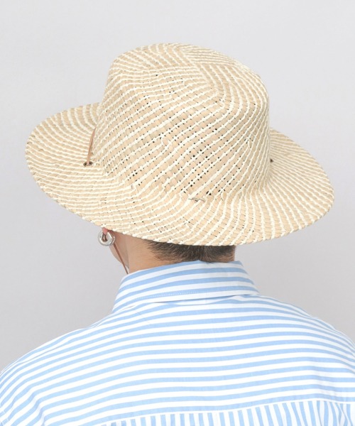 ReqHatter(レックハッター)の「ガマ あご紐付き カンカン帽(ハット・メンズ・ベージュ系その他/ベージュ系その他2・FREE)」の9枚目の写真