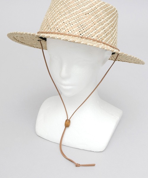 ReqHatter(レックハッター)の「ガマ あご紐付き カンカン帽(ハット・メンズ・ベージュ系その他/ベージュ系その他2・FREE)」の17枚目の写真
