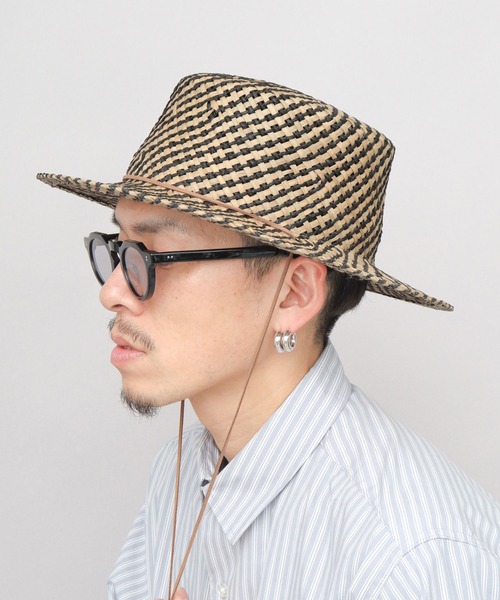 ReqHatter(レックハッター)の「ガマ あご紐付き カンカン帽(ハット・メンズ・ベージュ系その他/ベージュ系その他2・FREE)」の20枚目の写真