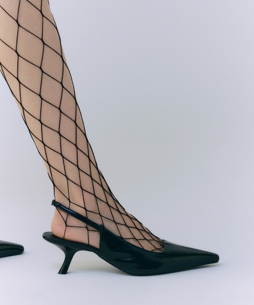 セール】POINTED SLINGBACK PUMPS/ポインテッドスリングバック