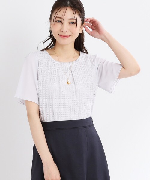 ReFLEcT - リフレクト　ビーズステッチシフォンブラウス白　他2枚 楽天市場】新品同様【中古】リフレクト Reflect シフォン