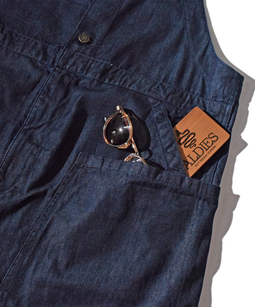 ALDIES（アールディーズ）の「Love Overalls / ラブオーバーオール（サロペット/オーバーオール・メンズ・ブルー/ネイビー・LARGE/MEDIUM/SMALL）」の10枚目の写真