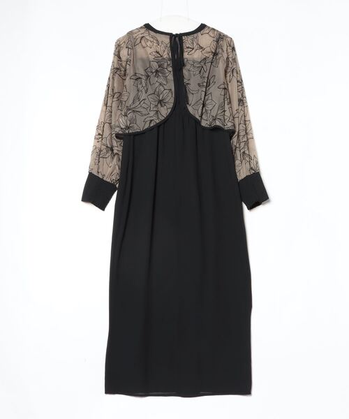 セール】フロッキー花柄ボレロ＆ノースリーブワンピース（ドレス