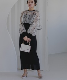 epic day（エピックデイ）の「フロッキー花柄ボレロ＆ノースリーブワンピース（ドレス）」