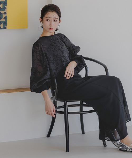 セール】フロッキー花柄ボレロ＆ノースリーブワンピース（ドレス