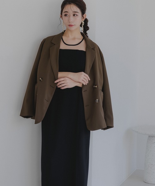 epic day フロッキー花柄ボレロ＆ノースリーブワンピース epic day ドレス フロッキー花柄ボレロ＆ノースリーブワンピース