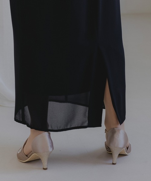 セール】フロッキー花柄ボレロ＆ノースリーブワンピース（ドレス