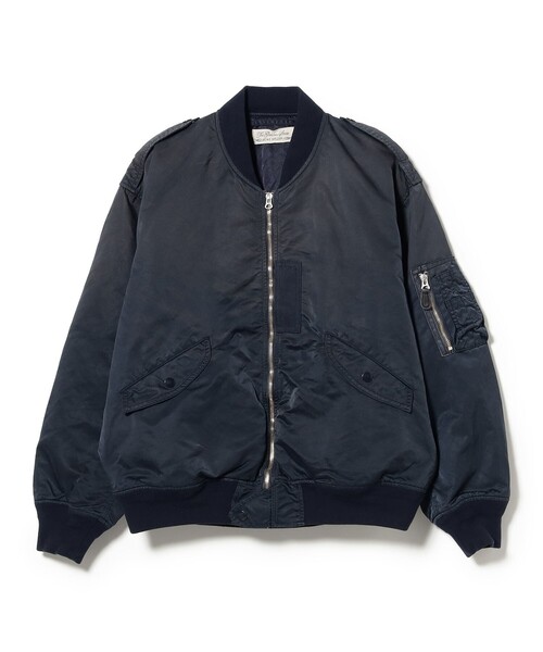 REMI RELIEF（レミレリーフ）の「【別注】REMI RELIEF / L-2B Flight Jacket（ブルゾン・メンズ・ブラック系その他4/オリーブ/ネイビー・MEDIUM/X-LARGE/LARGE/SMALL）」の3枚目の写真