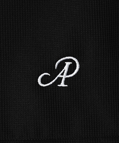 ADAM PATEK（アダムパテック）の「【ADAMPATEK/アダムパテック】ripple tuck relax pants/リップル タック入りリラックスパンツ（その他パンツ・レディース・チャコールグレー/ブラック・2/1）」の6枚目の写真