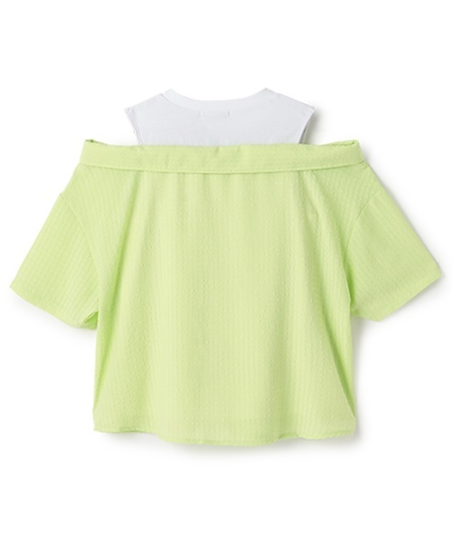 by LOVEiT(バイラビット)の「レイヤード風シャツ(シャツ/ブラウス・キッズ・ブラック/ライム/アイボリー・140cm/130cm/150cm/120cm/160cm)」の4枚目の写真
